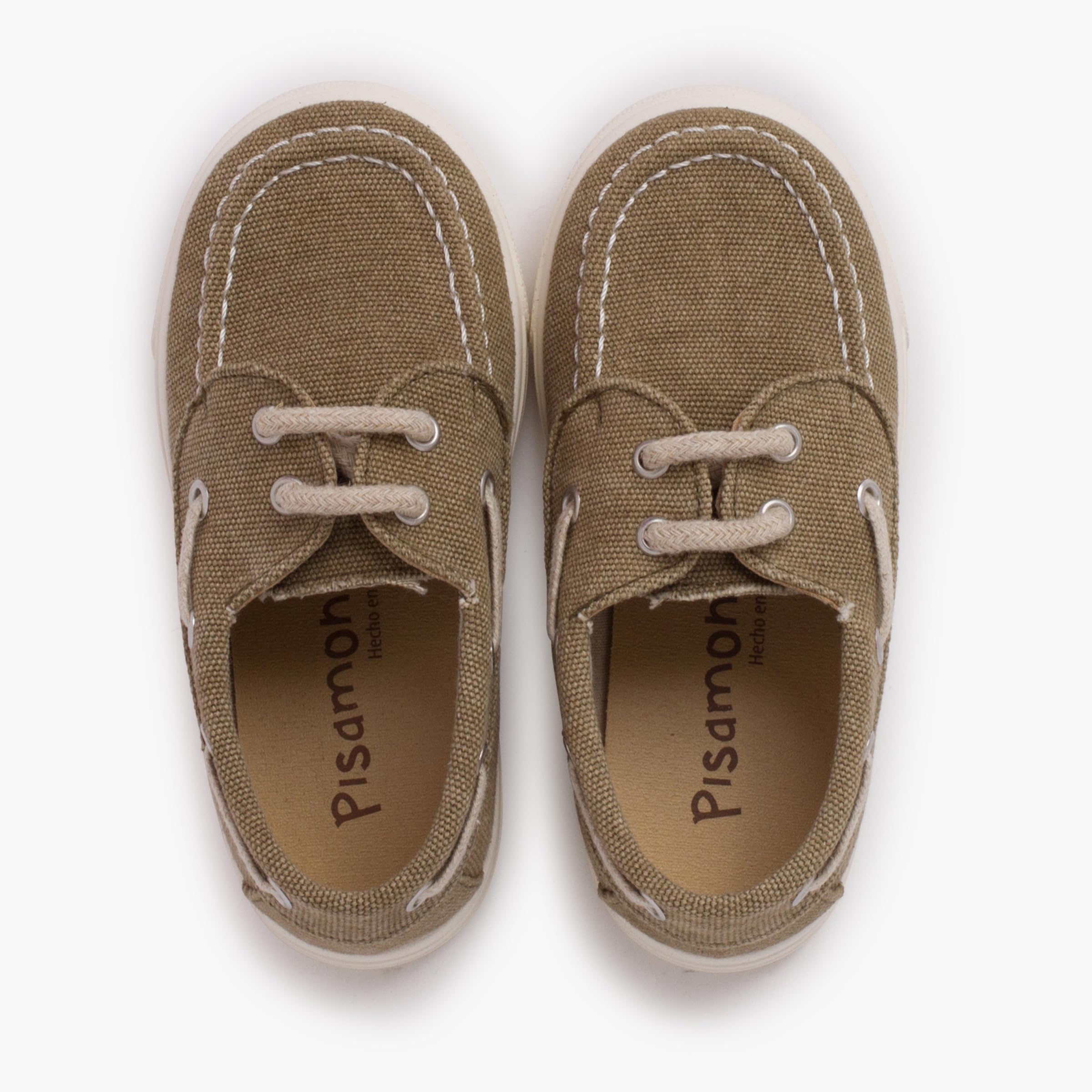 Pisamonas Letnie Żeglarskie Buty Dziecięce Z Organicznej Tkaniny Rozmiar 32 Kolor Khaki