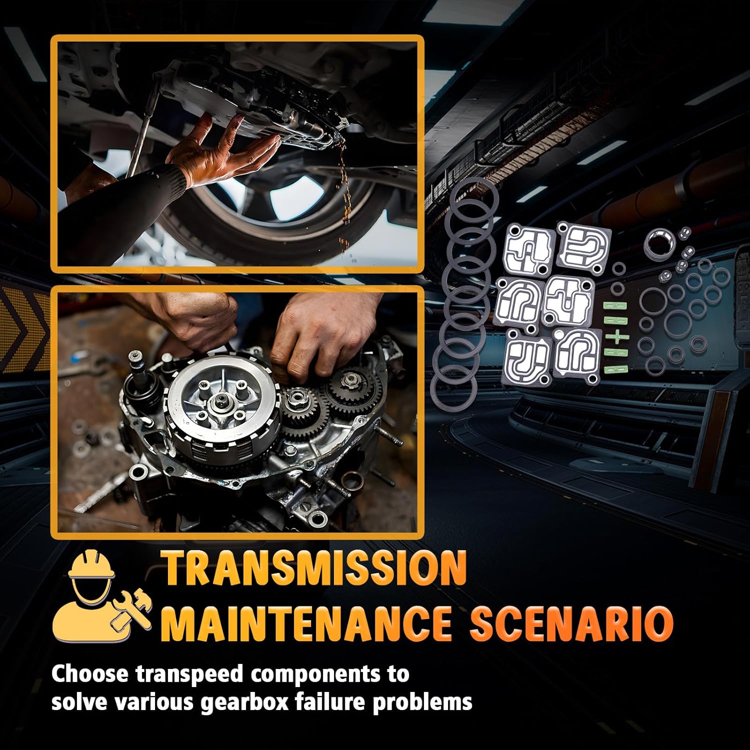 TRANSPEED DL501 0B5 7 SPEED Auto Transmission Valve Body Repair Kit Fits For A4 A6 Q5 MACAN 3.0L 3.6L 2014-2016