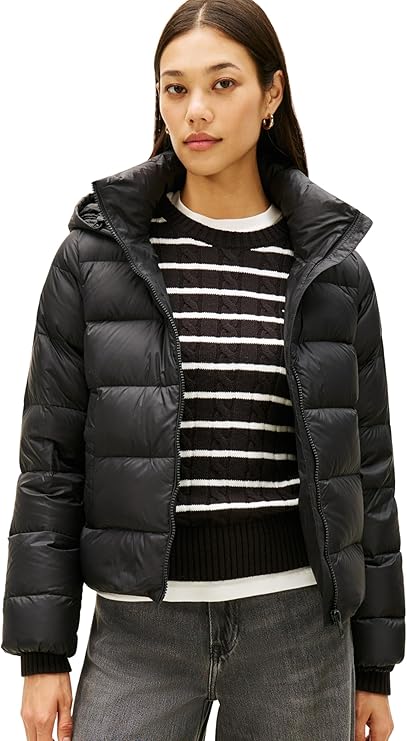 Tommy Hilfiger Cazadora Acolchada Mujer Down Casual Jacket con Capucha