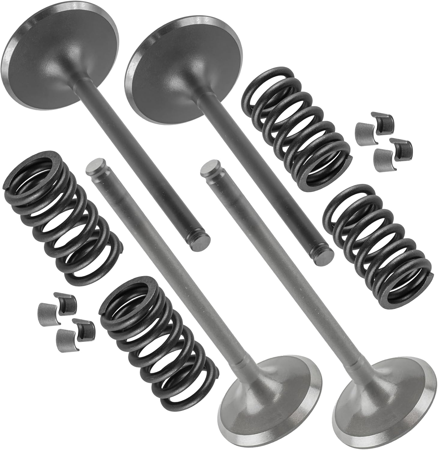 Caltric Cylinder Intake and Exhaust Valve Kit Compatible with Honda TRX450R Sportrax 450 2004-2005