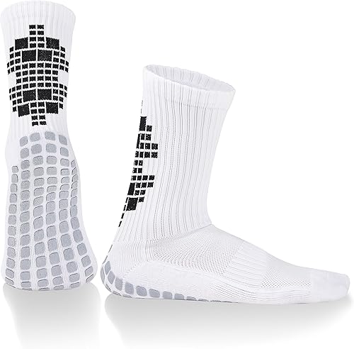 13 pares de calcetines de fútbol antideslizantes para hombre, almohadillas de agarre, calcetines atléticos para fútbol, baloncesto, deportes de