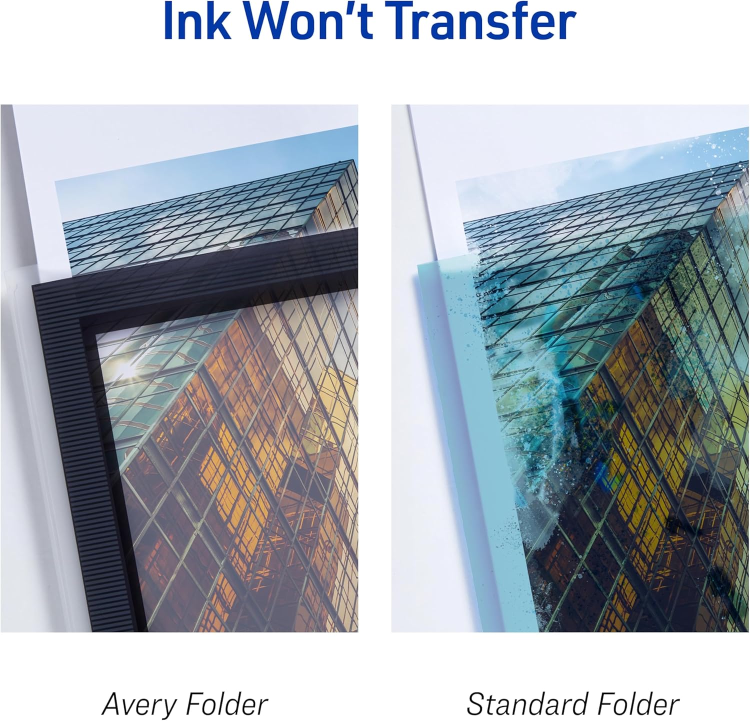 Avery Flexi-View Report Covers with Swing Clip, Non-Lift Print, Assorted Colors, Case Pack of 24 Covers (47856)