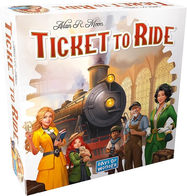 Ticket to Ride - Refresh (English Version) - A Game by Asmodee | Ages 8+ - 2 to 5 Players - 60 to 90 Minute Playtime - Board Games - Strategy/Family Game