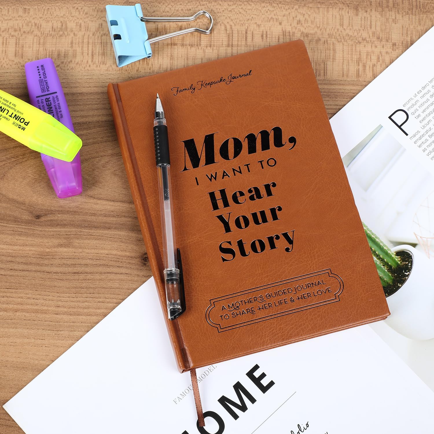 Charfia Mum I Want to Hear Your Story, Mum Journal Book I Want to Hear Your Story Mum - Image 2