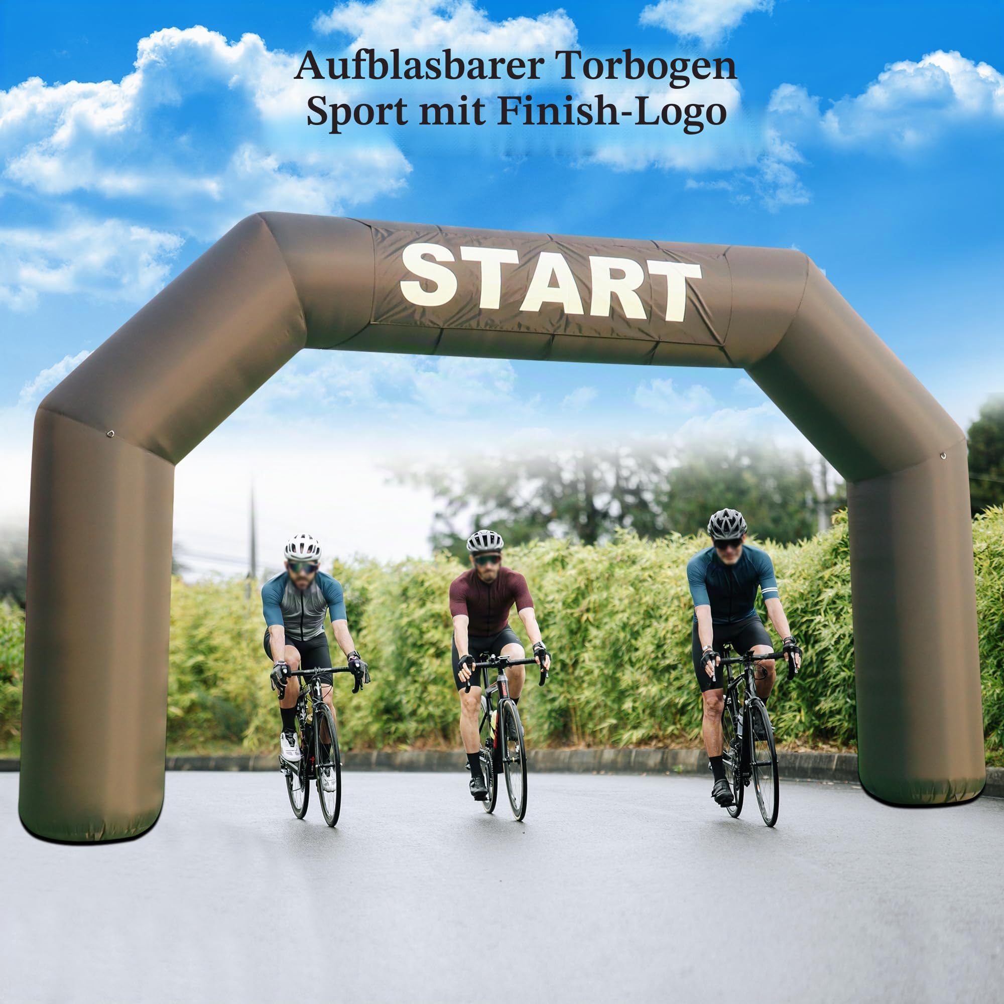 Sayok aufblasbare Bogen im Freien aufblasbare Bogengang aufblasbare Startlinie Rennen Bogen Banner mit Luftgebläse für Werbeveranstaltung