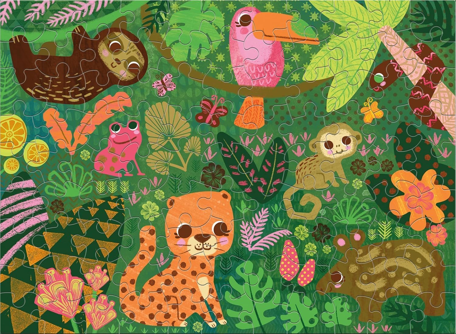 Ceaco - Jungle Menagerie - 100 Piece Jigsaw Puzzle