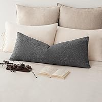 Vista 55 de Foindtower Fundas de almohada decorativas con textura de boucle, fundas de almohada sólidas, neutrales, suaves y acogedoras para silla, sofá
