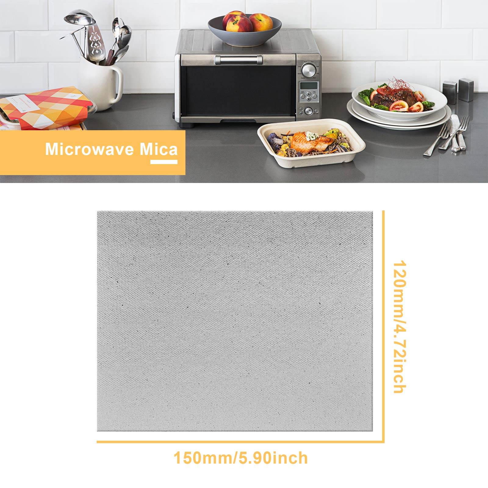 10 stuks mica folie voor magnetron, 12 x 15 cm
