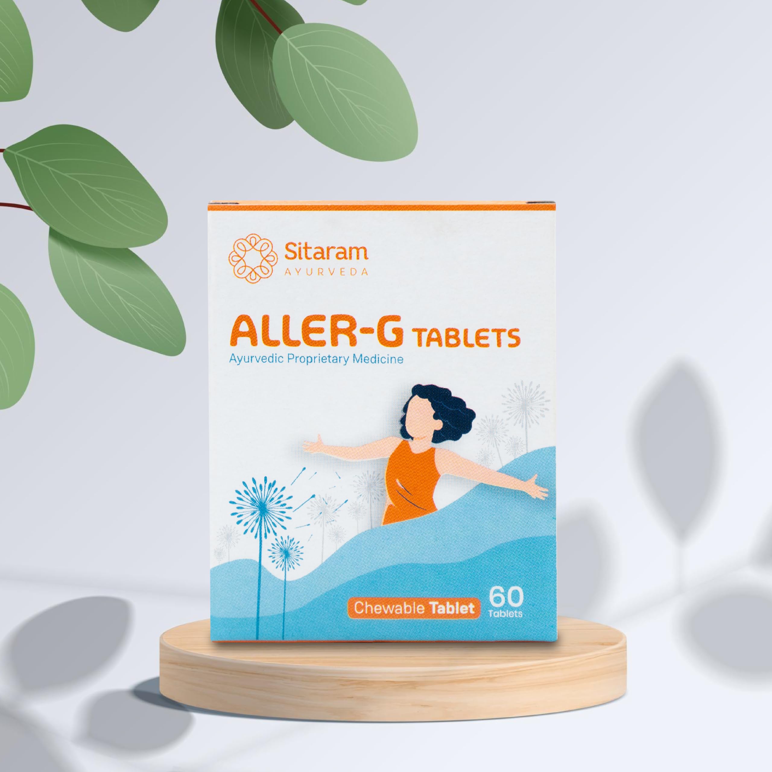 Sitaram Ayurveda Aller-G Tablet | Curcumin-Rich Ayurvedic Wellness Supplement for & Kids | Supports Immune Balance, Respiratory Comfort & Skin Wellness | Natural Herbo-Mineral, Chewable Tablets | 60 Nos-image-33