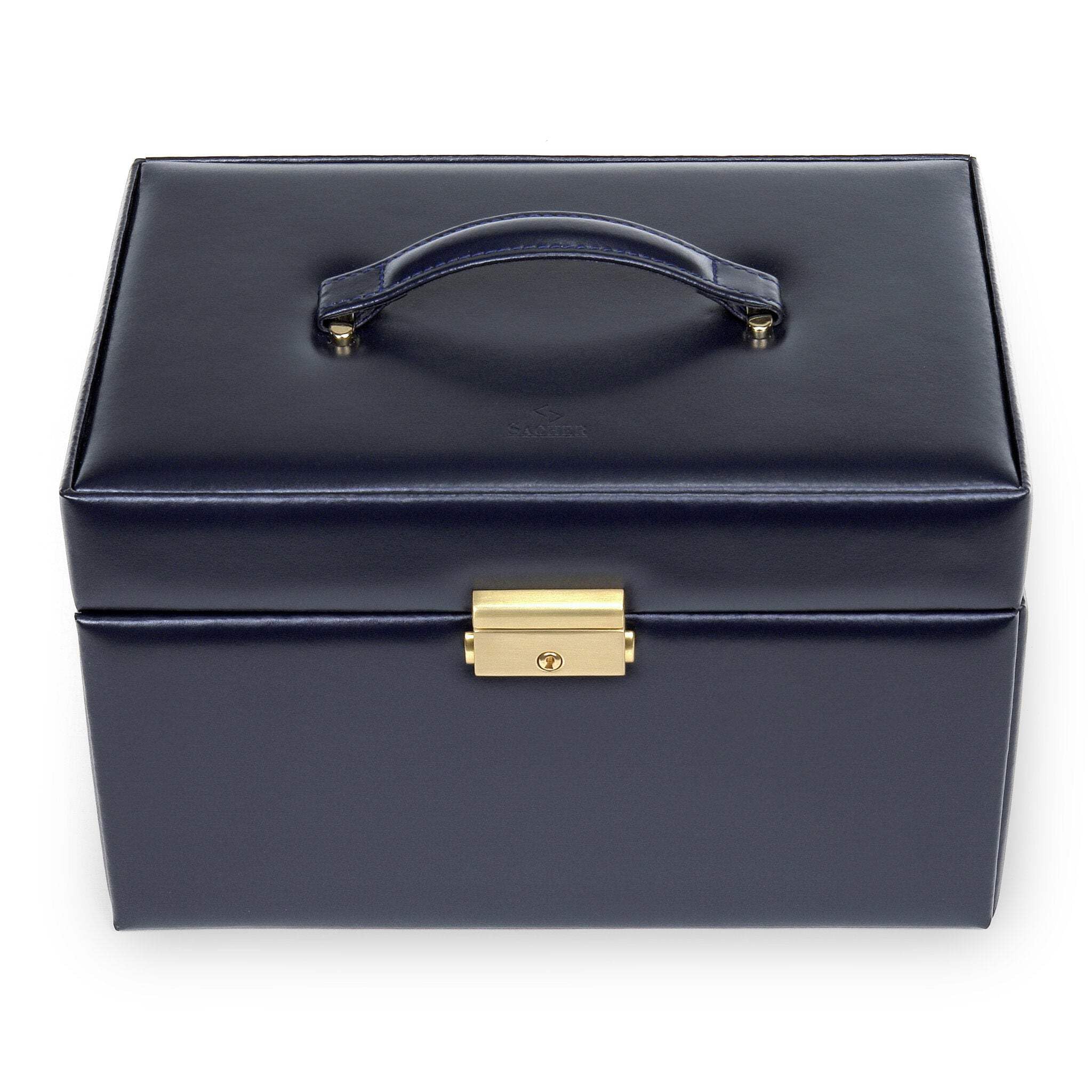 SACHER Schmuckkasten Lena acuro/navy (Leder)