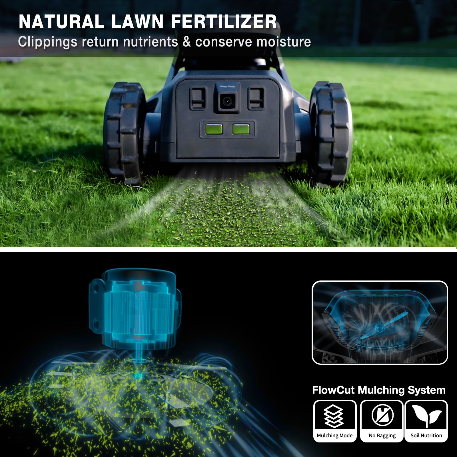 Robot Tondeuse sans Fil AIRSEEKERS TRON SE — vue 3