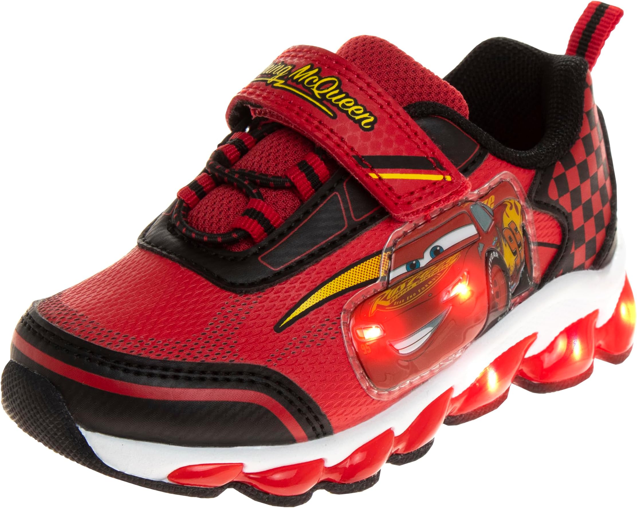Pixar Cars Boys Black/Red Lighted Sneaker (Toddler/Little Kid)