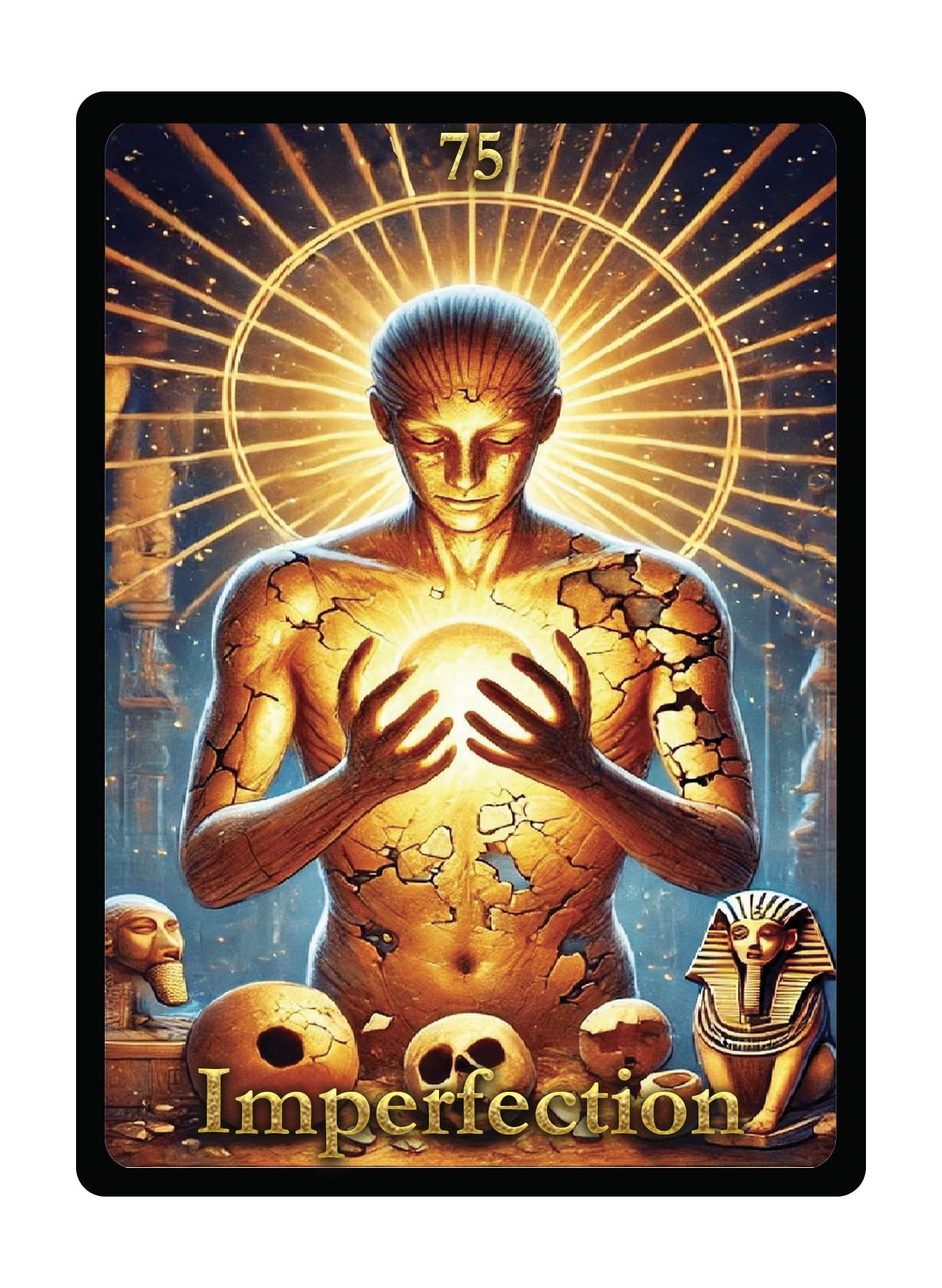 Tarocchi delle Piramidi Guidance Meditazione Deck, 78 Carte con Illustrazioni e Citazioni