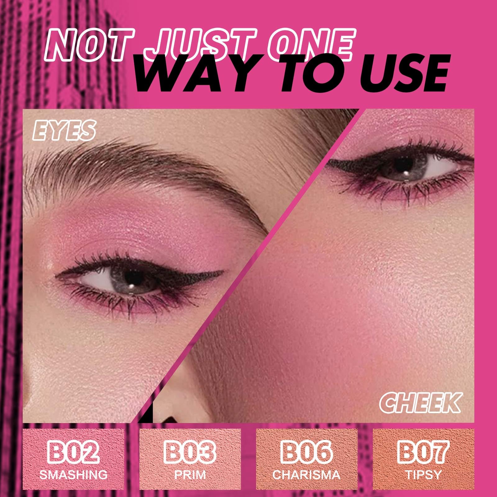 Rubor sedoso prensado facial, colorete mineral de alto pigmento, crea un acabado impecable sin decoloración y da a tu piel un brillo natural, maquillaje facial ligero, CHARISMA 4