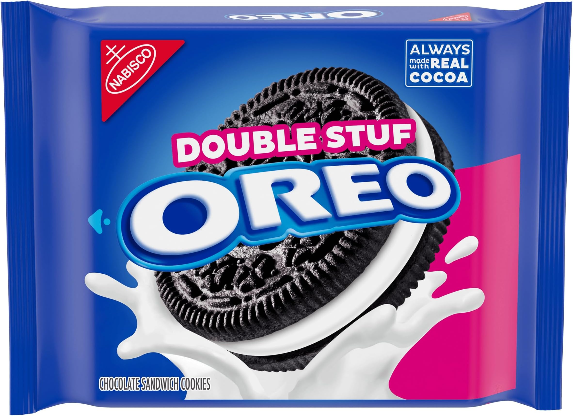 OREO Double Stuf Chocolate Sandwich Cookies, 14.03 oz