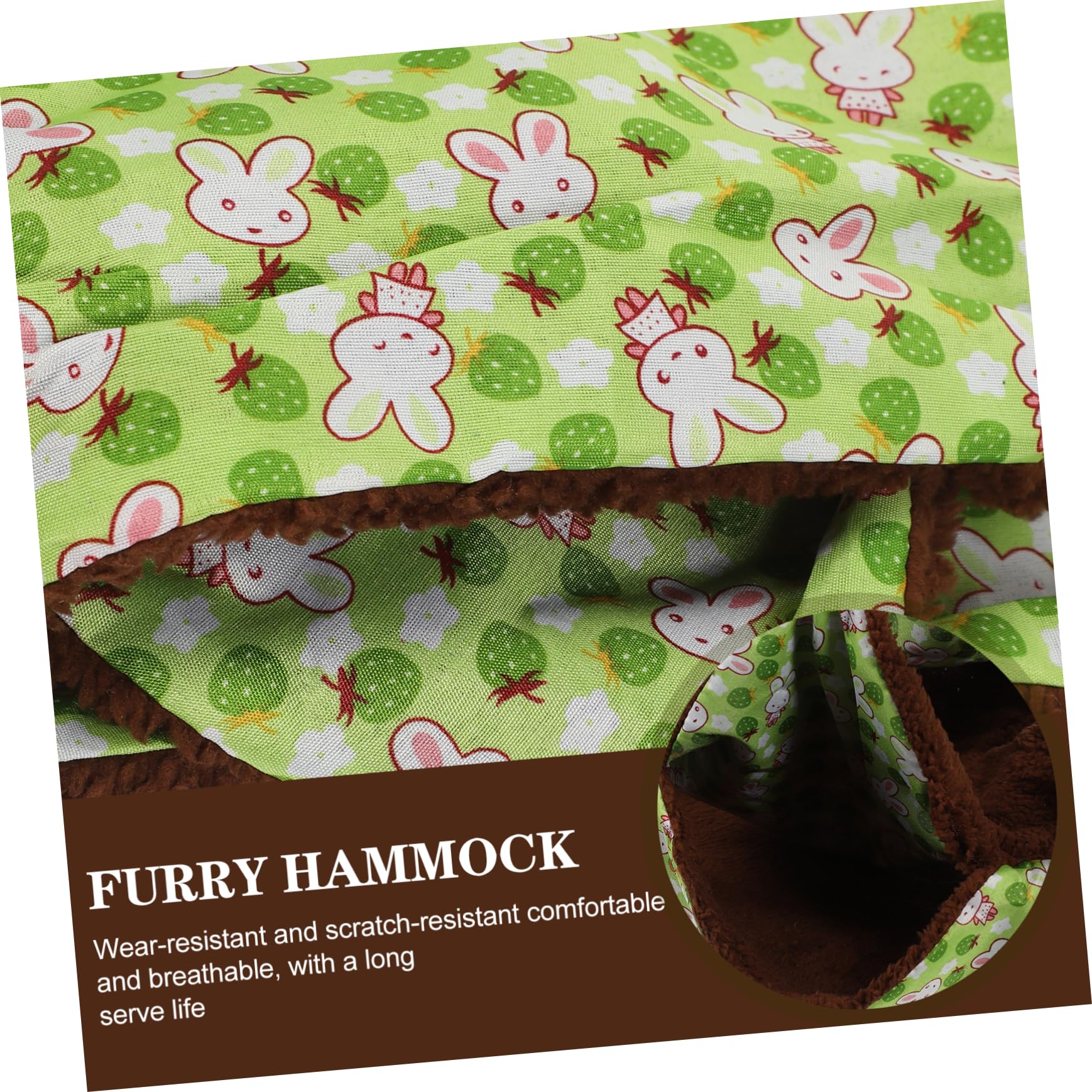 BESPORTBLE 4 Piezas Hamaca cálida para hámster Adorable Hamaca Chinchilla Peluche Hamacas para roedores Cama Colgante Animal pequeño Delicada Cama de hámster Invierno Conejillo de Indias