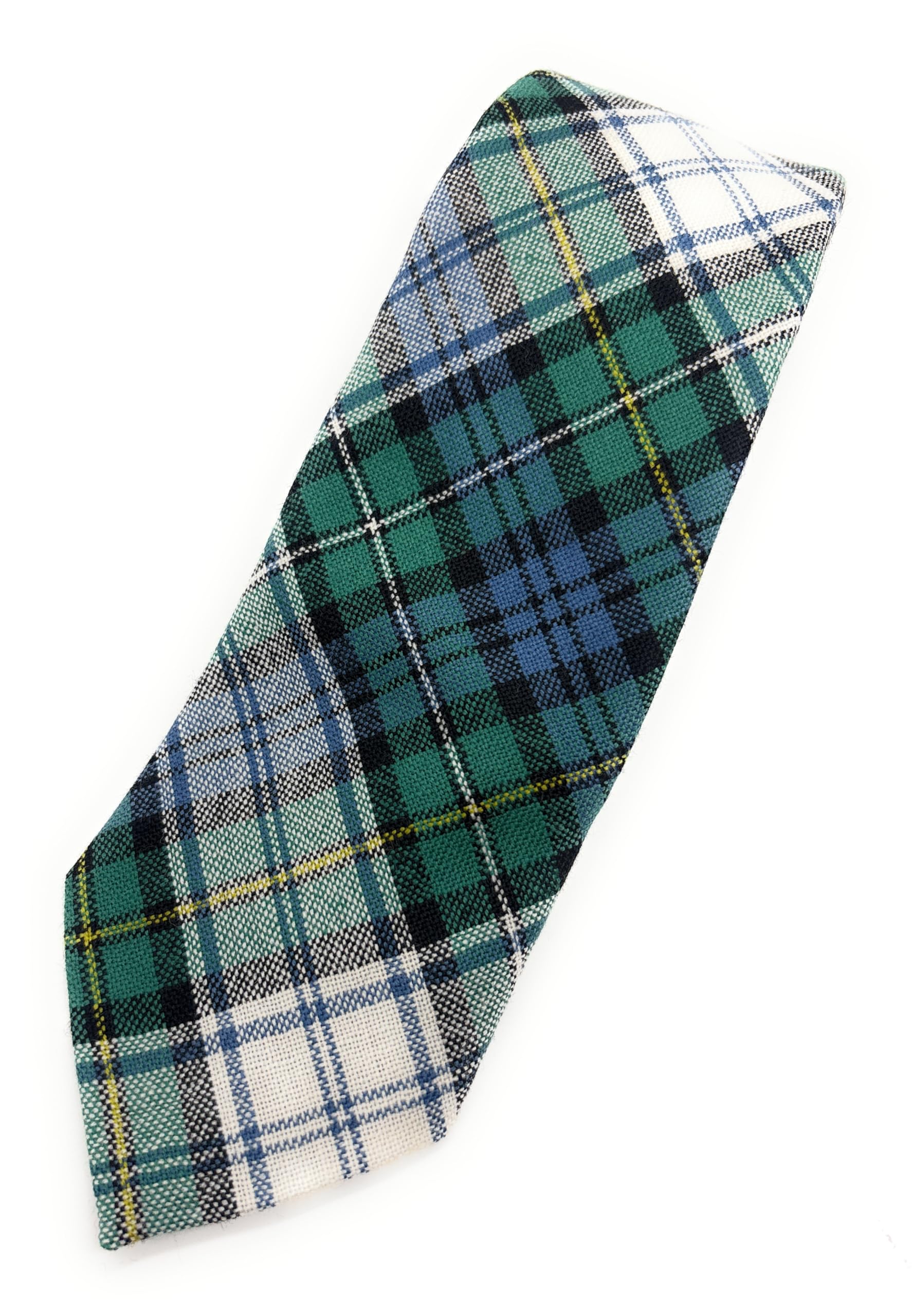 Pure Wool Scottish Tartan Necktie Available in Various Tartans - Made in Scotland (Campbell Dress Ancient)