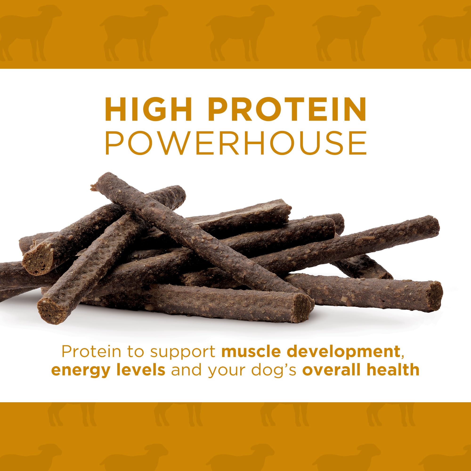 Dog's Delights Chewy Lamb Sticks, 1.25kg, Dog Treats thumbnail 2