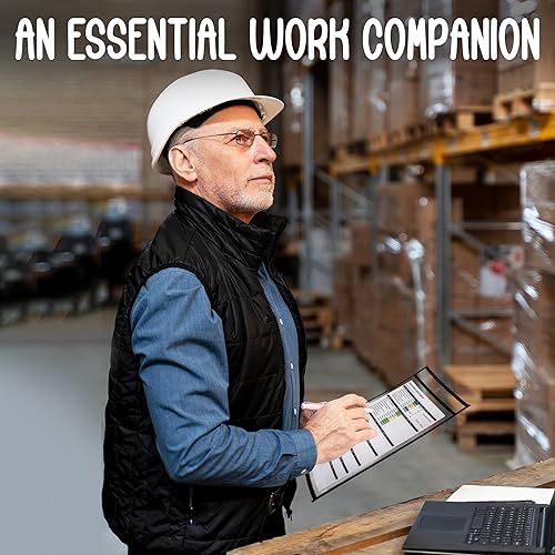 Miniatura 6 de Essex Wares - Paquete de 10, soportes negros para boletos de trabajo, 10 pulgadas de ancho x 13.5 pulgadas de alto - Soportes de plástico