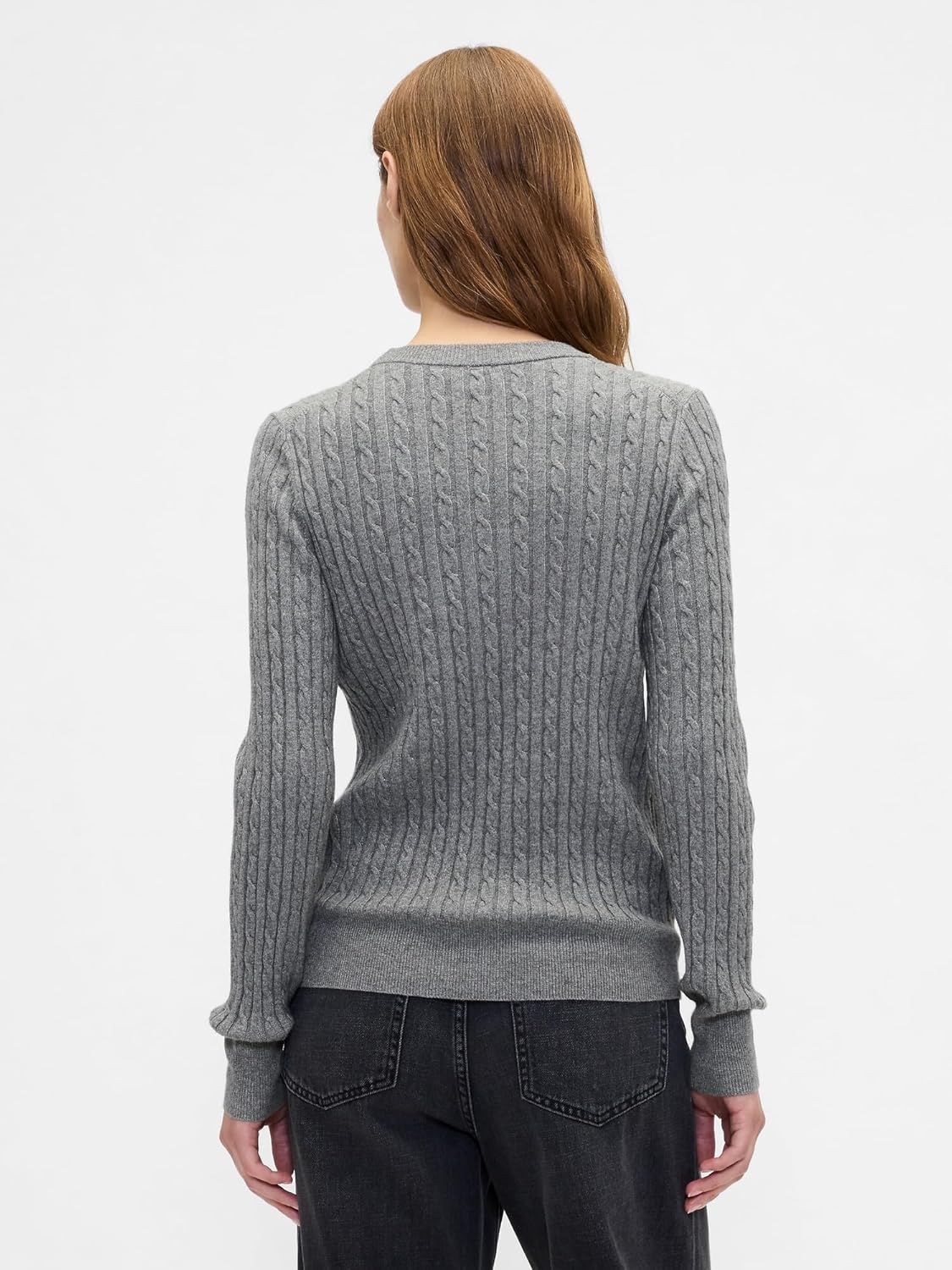 GAP Women's Cashsoft Cable Crewneck Sweater - Image 2