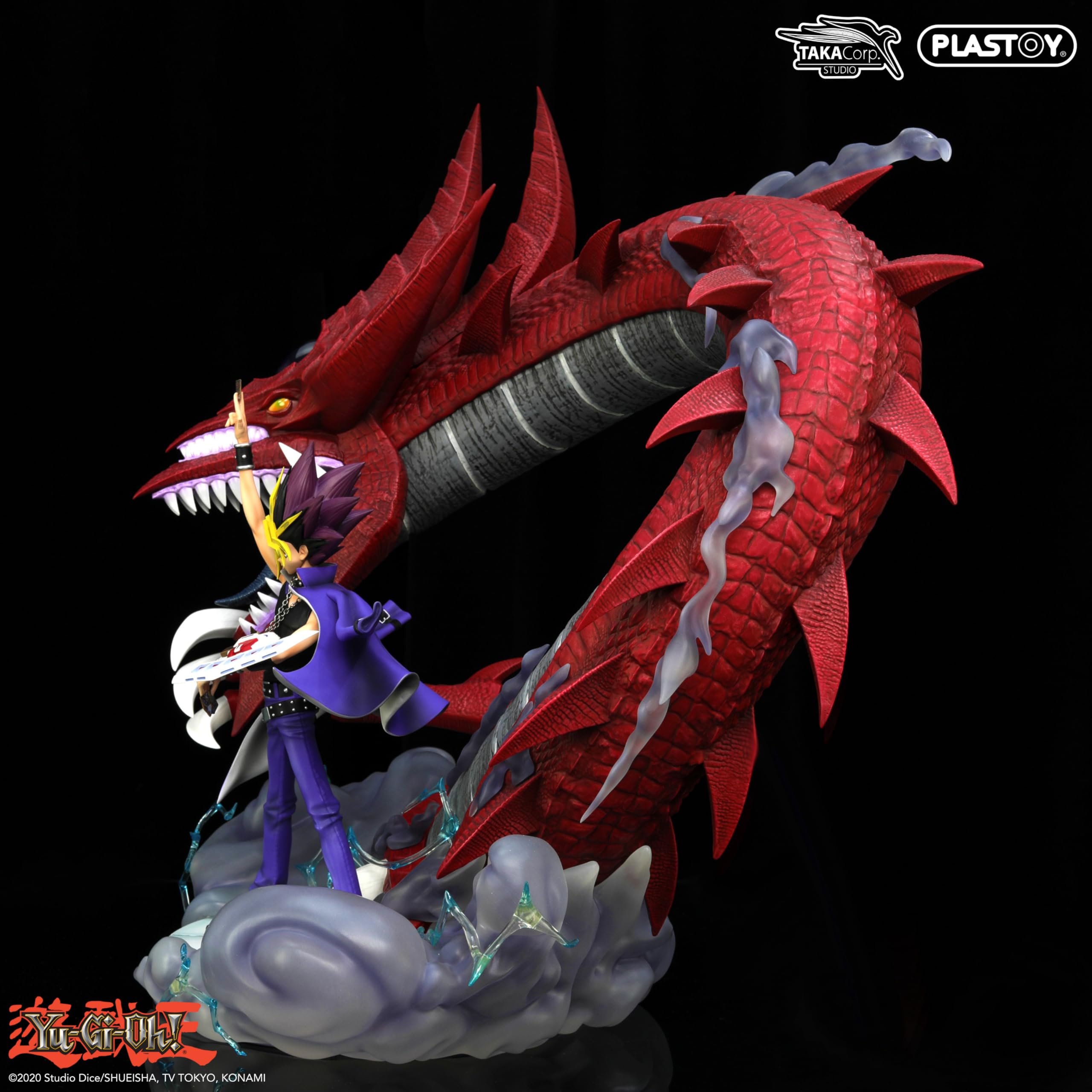 Plastoy Yu-Gi-Oh! Figurina Yami Yugi e Slifer - Plastica - 50 cm