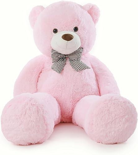 Miniatura 2 de Poutmac Oso de peluche gigante de 47 pulgadas, oso de peluche, regalo de San Valentín para novia, oso de peluche suave para Navidad, cumpleaños, día