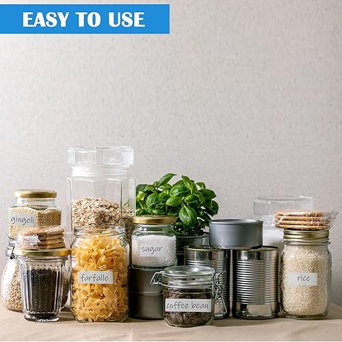 Vista 7 de Eaasty Cinta para congelador de 328 yardas de ancho de 0.79 pulgadas de ancho, resistencia a baja temperatura, fácil de rasgar, extraíble, sin