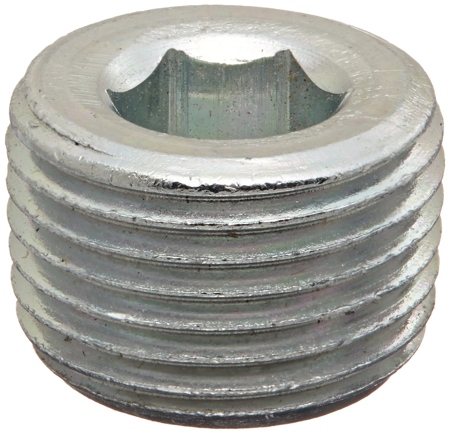 Eaton Aeroquip 2222-6S Steel Pipe Fitting, Hex Socket Plug, 3/8