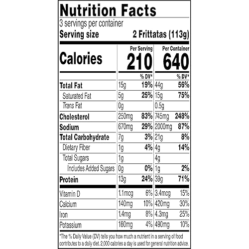 Miniatura 8 de Jimmy Dean Delights Frittatas de tocino y espinacas, 6 unidades (congeladas)