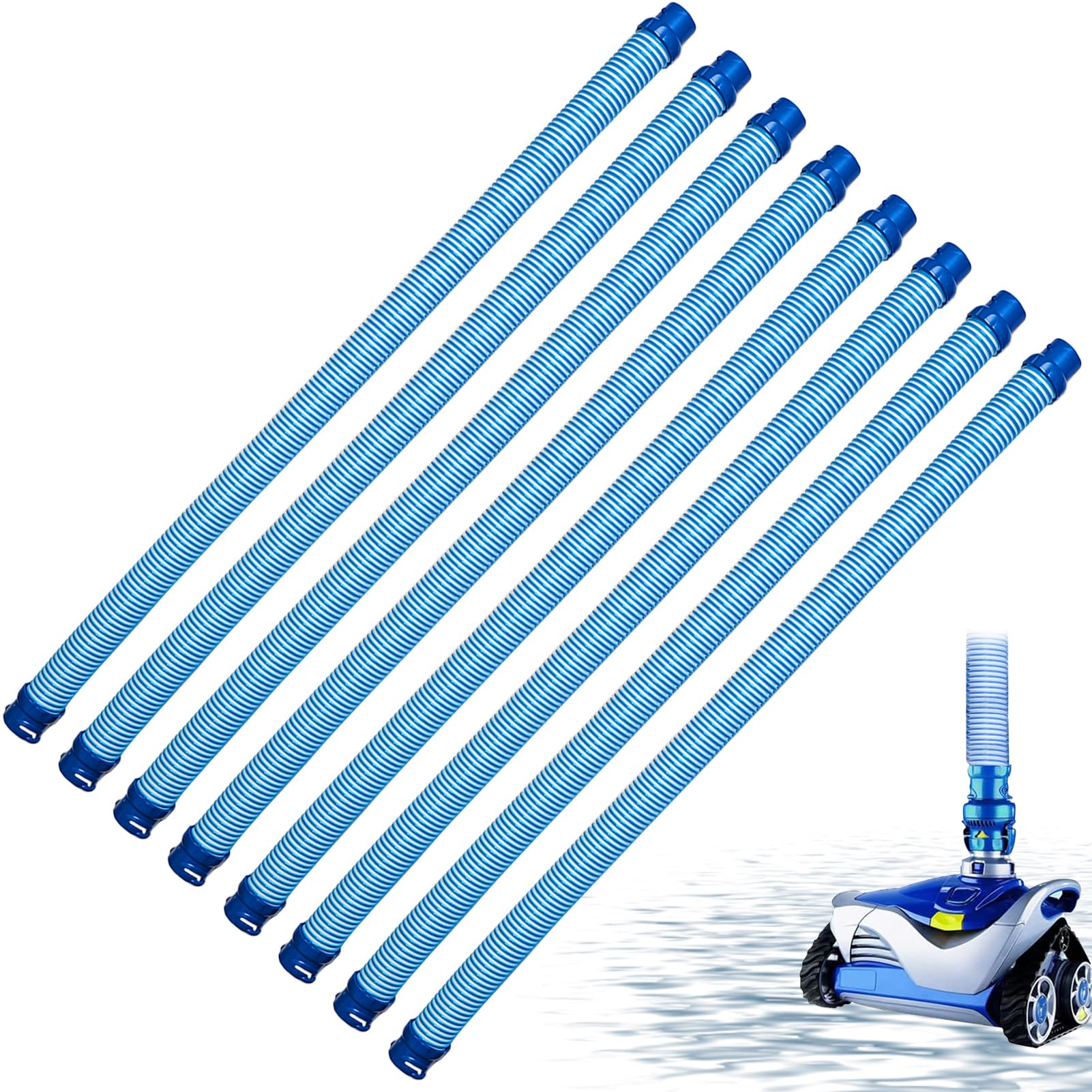 39" Pool Cleaner Hose for MX6 MX8 X7 T3 T5, 8 Pack R0527700 Twist Lock Replacement Pool Vacuum Hoses, Swimming Pool Cleaning Kit