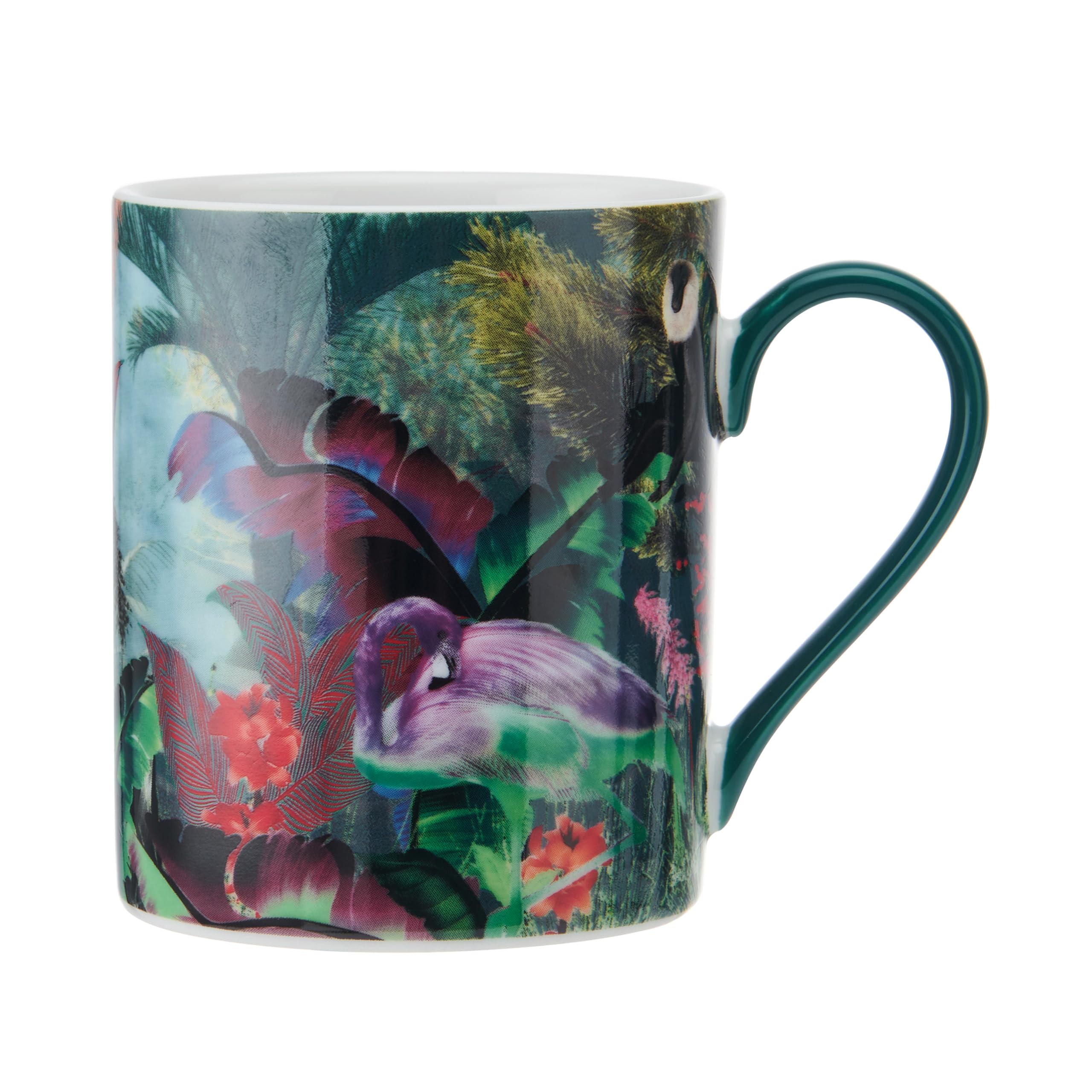 MIKASA x Sarah Arnett Porcelain Mug, 350ml, Flamingo Print