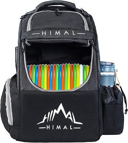 HIMAL HIMAL Disc Golf Bag Holds 22+ Discs, Durable Disc Golf Backpack with Large Capacity, and Multiple Storage Pockets