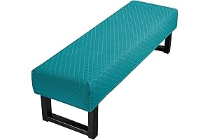 Premium Jacquard Bench Cover, Stretchy Bench Slipcover for Dining Room, Anti-Dust, Washable,...