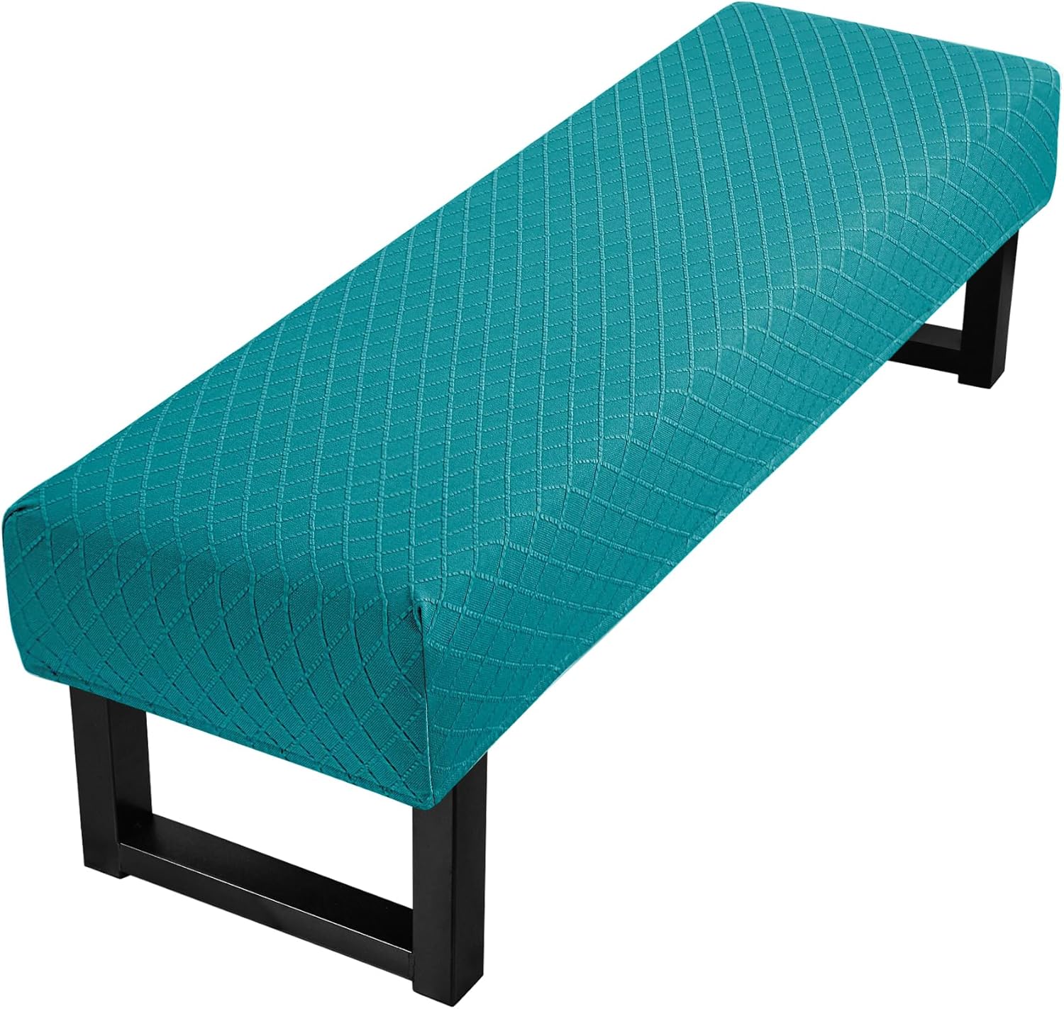 Zooody Bench Cover Stretch Jacquard Bench Covers for Dining Room AntiDust Removable