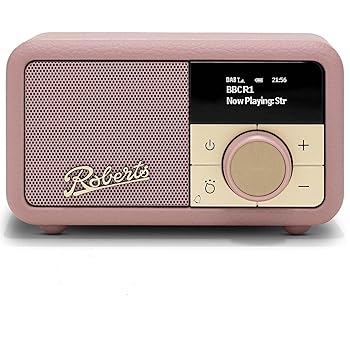 Roberts PETITE2 FM/DAB/DAB+ Portable Radio, Dusty Pink