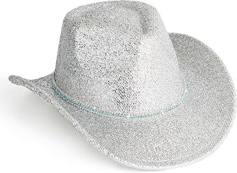 Lisianthus Sparkly Cowboy Hats for Women & Men - Glitter Western Cowgirl Hat with Rhinestone Band