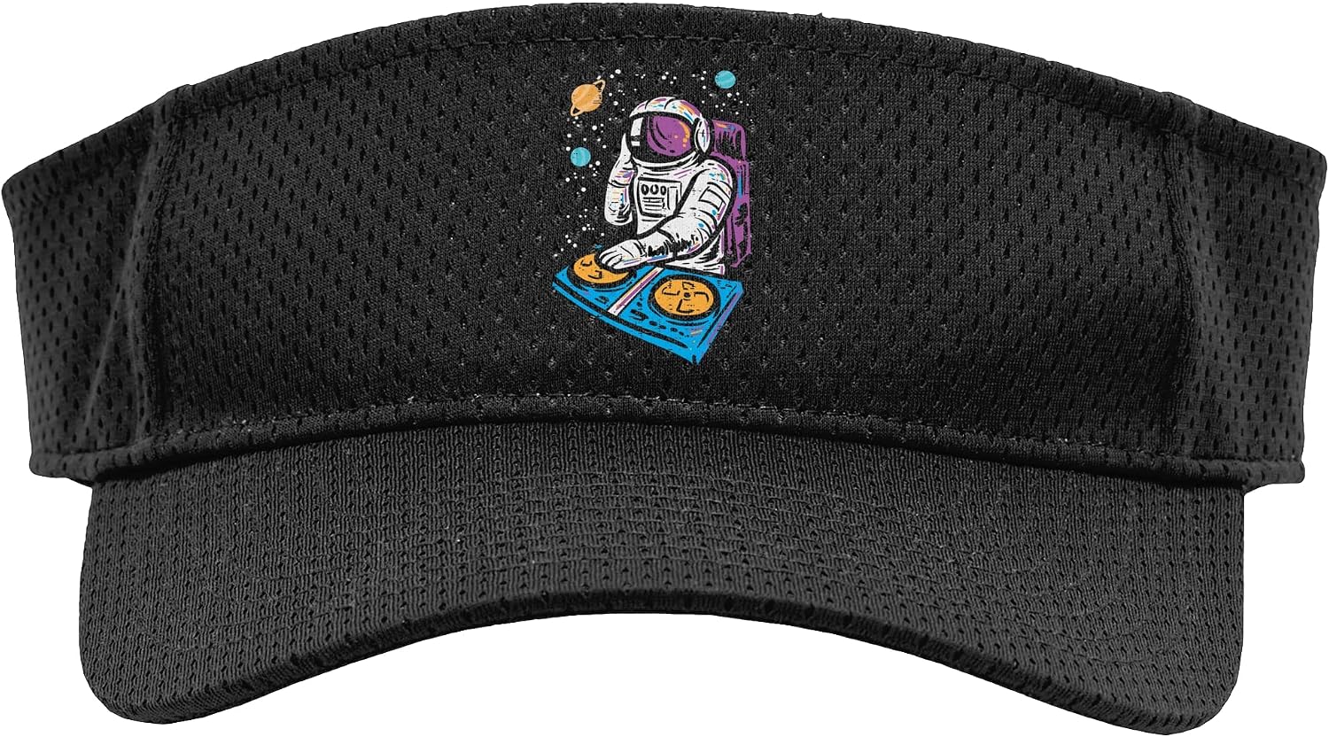 Dj Mixer Astronaut Turntable Space Galaxy EDM Women Men Kids Sport Sun Visor