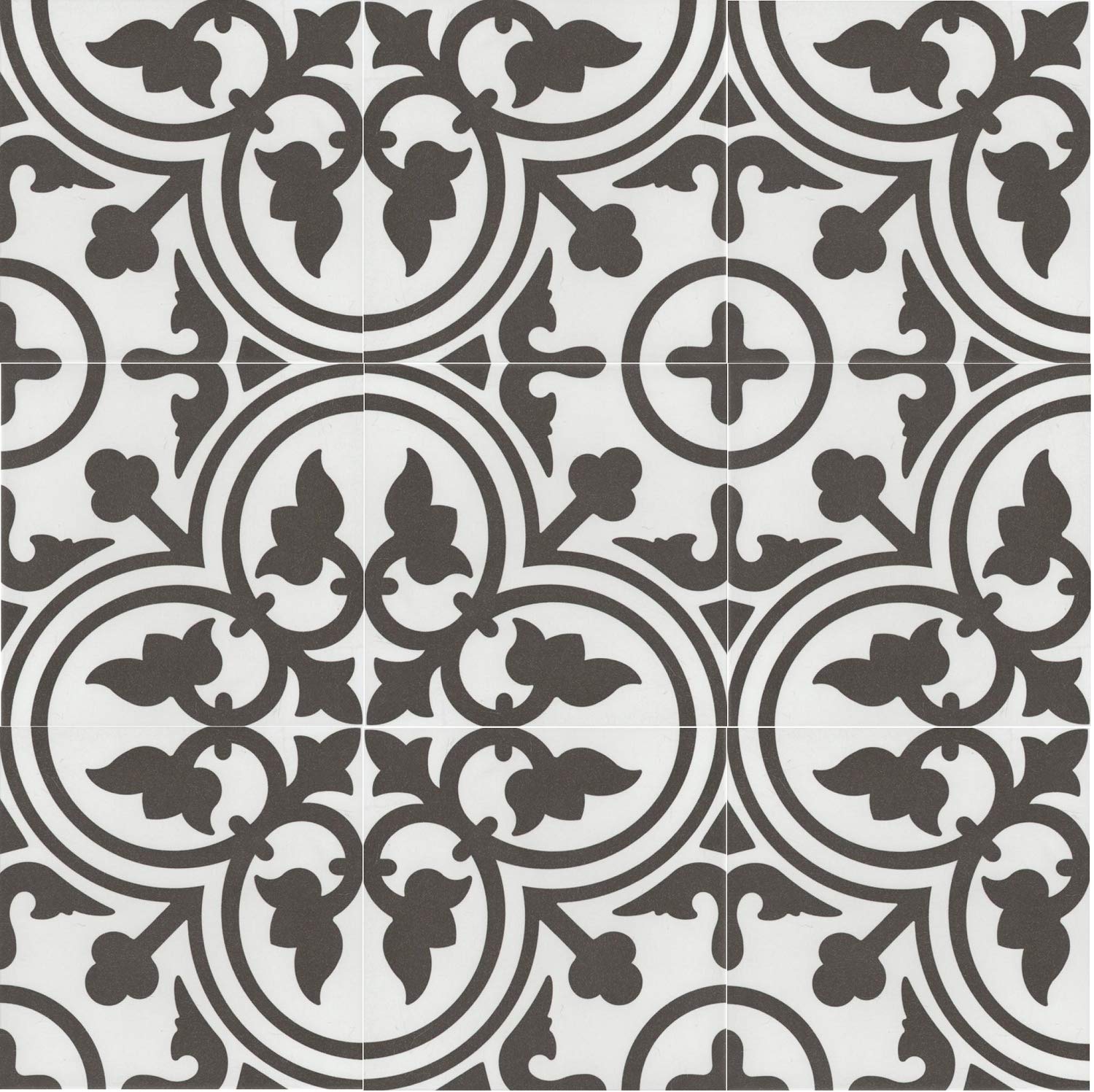 Casa Moro| azulejos de cerámica Flavie Blanc 20x20cm 1 qm de gres porcelánico con aspecto de cemento a prueba de heladas |azulejos para el suelo azulejos de pared para la cocina, pasillo baño| FL7003