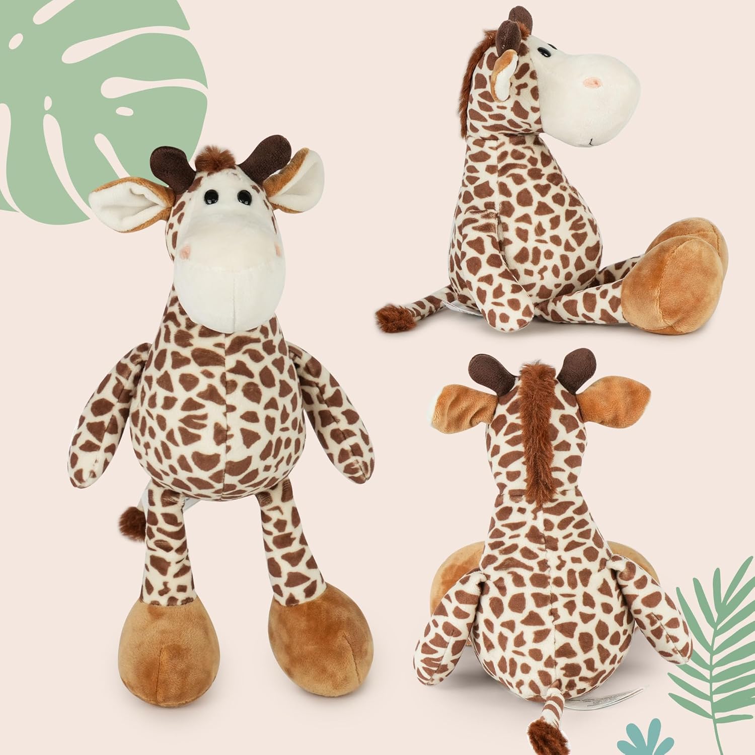 BenBen Giraffe Stuffed Animal, 12” Baby Giraffe Plush Toy, Cute Plushies Gift for Kids Boys Girls Baby Shower, Easter Decoration