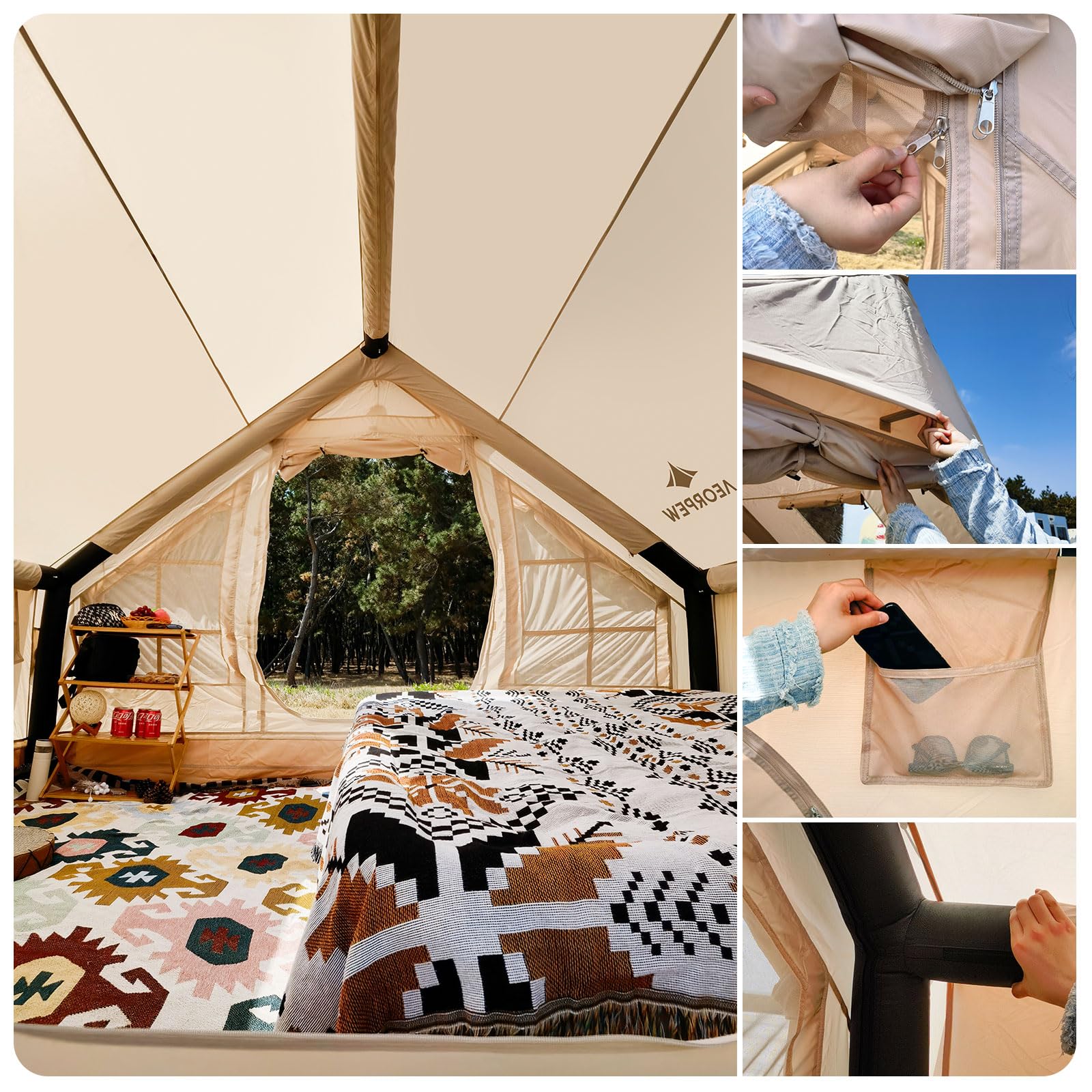 未使用！AEORPEW インフレータブル テント エアーテント 6.3㎡ Amazon.co.jp: AEORPEW インフレータブル テント エアーテント