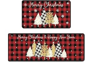 Bencailor Christmas Kitchen Rug Set