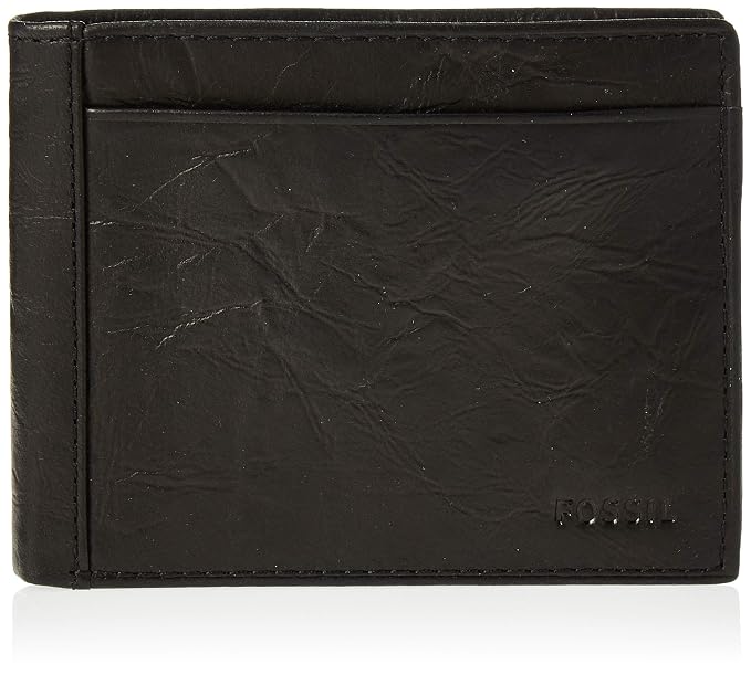 Buy Fossil Neel Black Leather Men's 