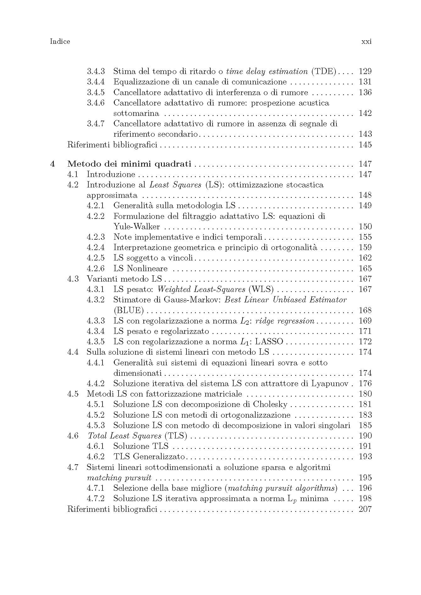 Algoritmi adattivi per l'elaborazione dei segnali