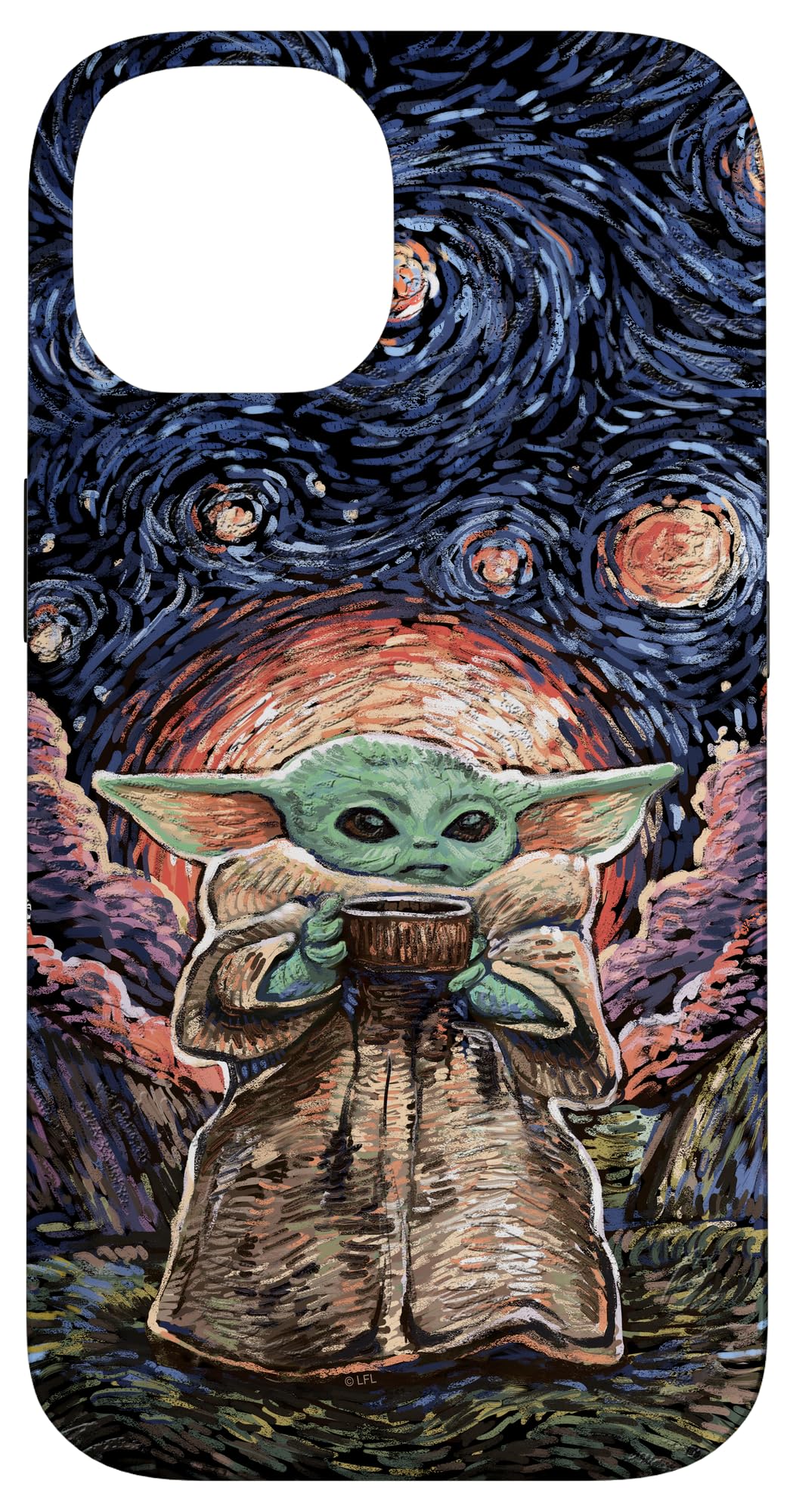 Coque de protection premium pour iPhone 14 design Star Wars The Child