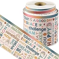 Vista 8 de Pajean Bordes de tablón de anuncios con cita inspiradora de 98.4 pies, impermeable, borde motivacional, autoadhesivo, mentalidad de crecimiento