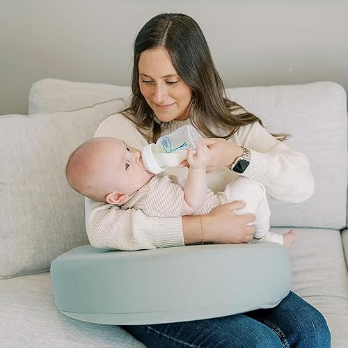 Miniatura 4 de Dr. Brown's Always Ready Bundle- Storm Green Nursing Pillow + Light Gray Cover - 2-Piece Set