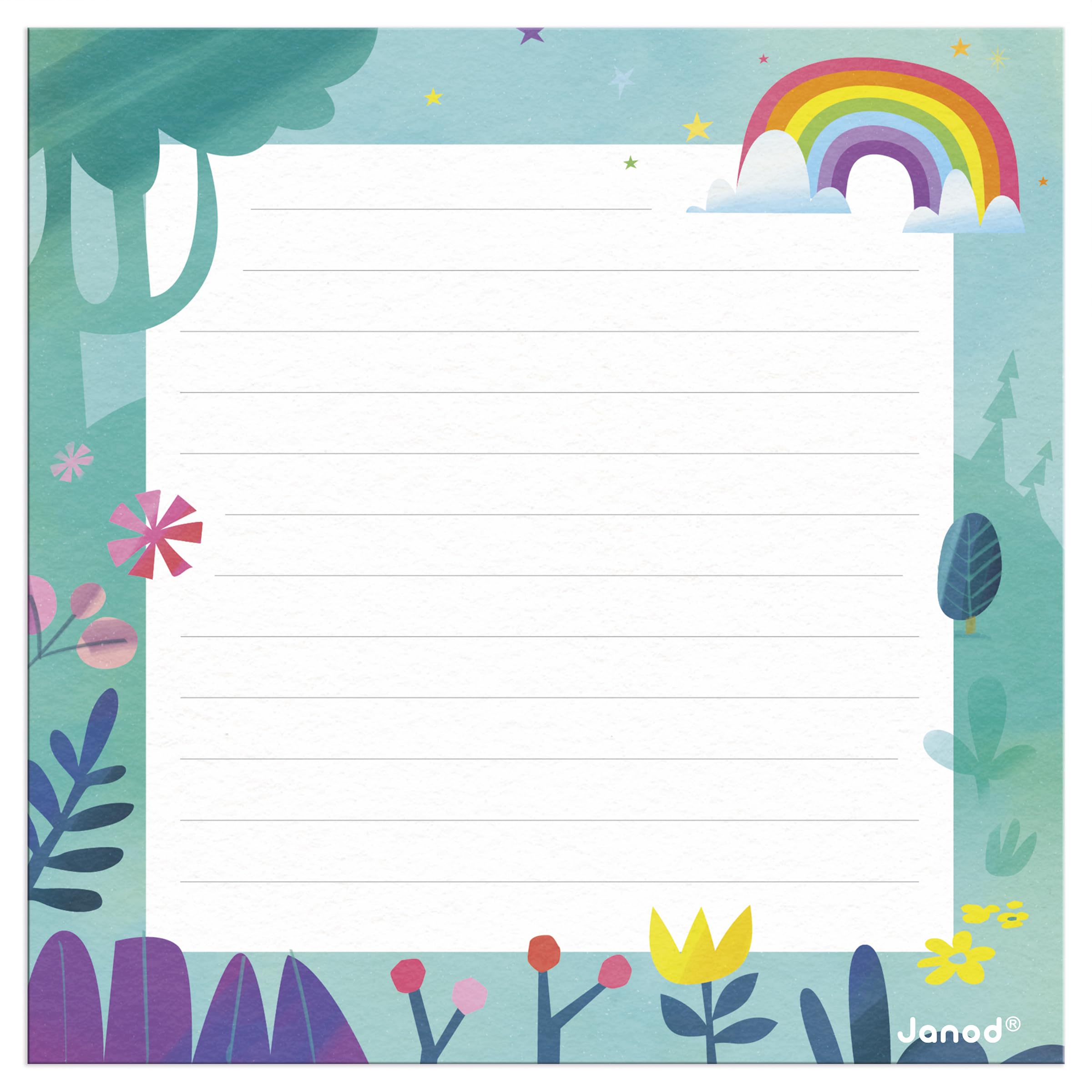 Janod - Biglietto di Auguri Puzzle - Biglietto Regalo Puzzle 25 Pezzi Famiglia unicorni - 1 Biglietto + 1 Busta - Ideale per Biglietti di Auguri, Biglietti di Compleanno - dai 3 Anni in su - 5