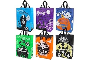 DERAYEE Reusable Large Non-Woven Trick or Treat Bags