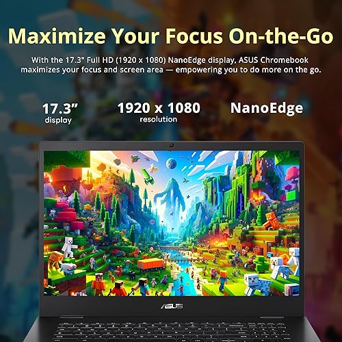 Vista 21 de Asus C523NA Chromebook 15.6'' HD portátil, procesador Intel Celeron N3350, 4 GB de RAM, memoria flash eMMC de 64 GB, gráficos Intel HD, cámara web