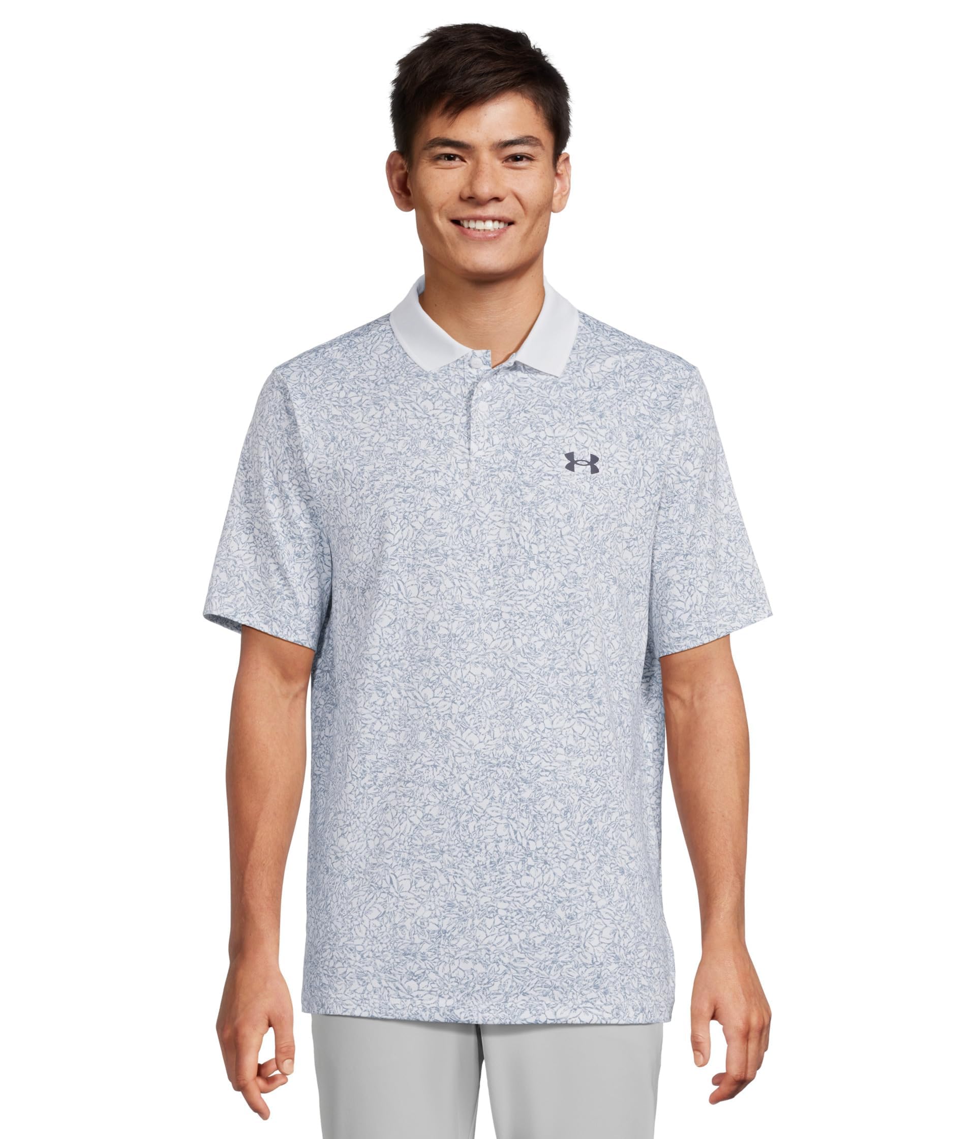 Under Armour Polo Performance 3.0 Novità Uomo, Bianco/Blu Fumo/Blu Navy, 3XL Alti